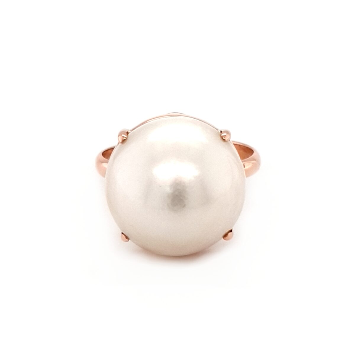 Leon Baker 9K Rose Gold and Saltwater Mabe Pearl Ring_0