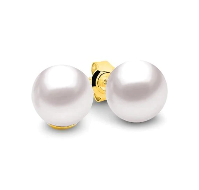 Leon Baker 9K Yellow Gold Freshwater Pearl Studs_0