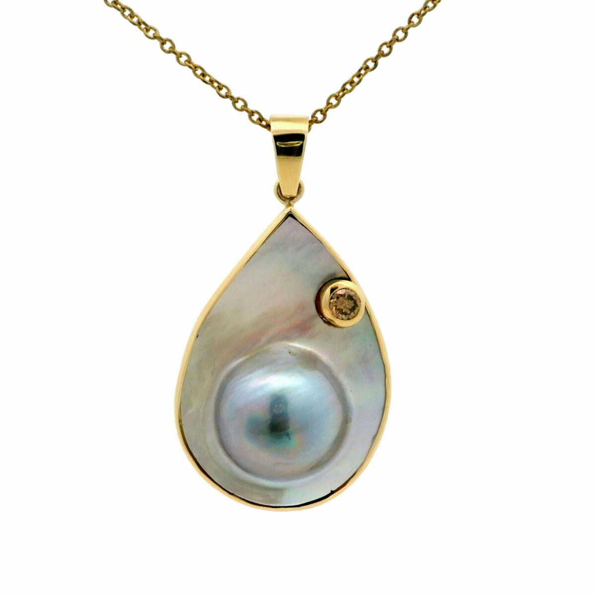 9KYG 0.25CT ARGYLE C78 SI DIA ABROLHOS MABE PEARL PENDANT_0