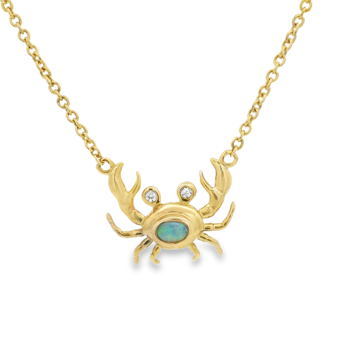 Soild Opal Crab Pendant_0