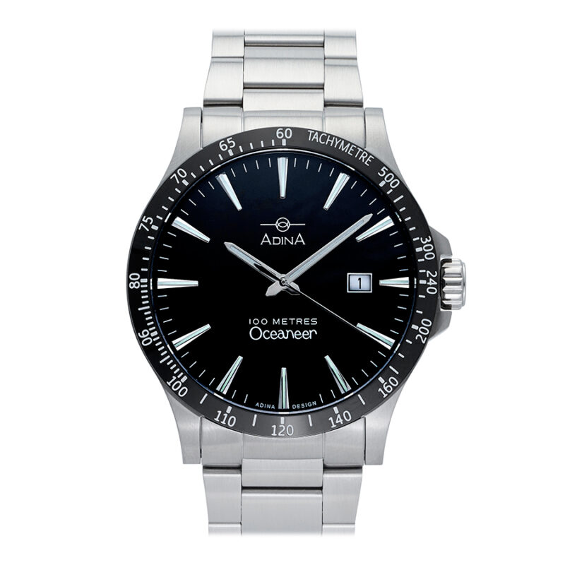 Adina Gents Oceaneer Black Stainless Steel_0