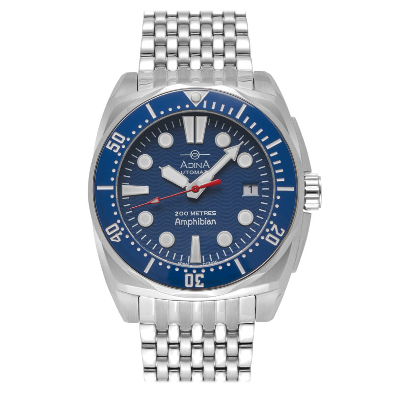 AUTO AMPHIBIAN SS BLUE INDEX 41MM CT112 S6XB_0