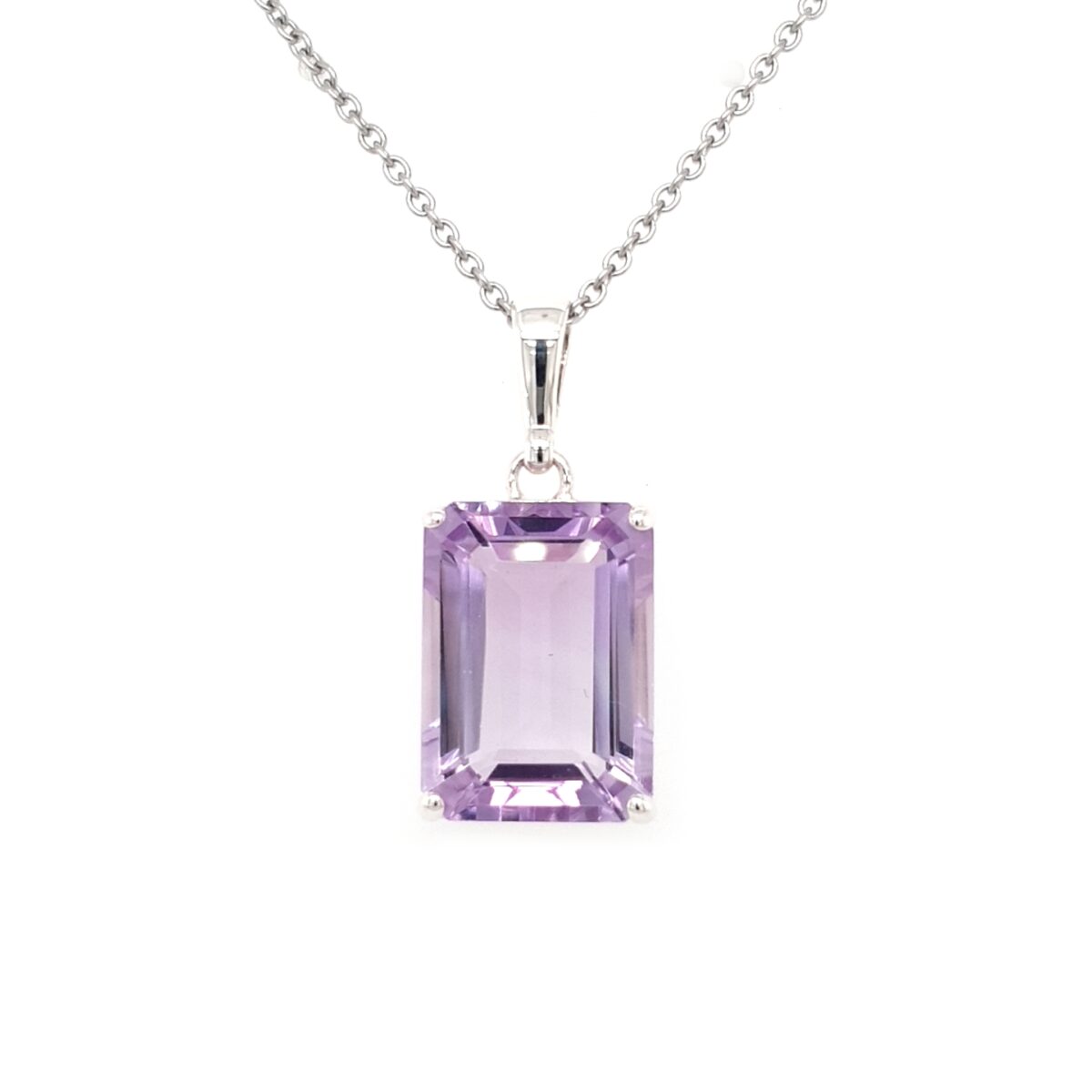 Leon Baker Sterling Silver and Light Amethyst Pendant_0