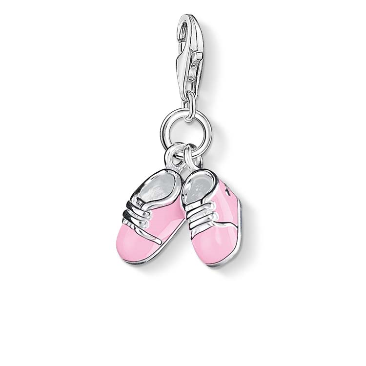 Thomas Sabo Charm Pendant "Pink Baby Shoes"_0