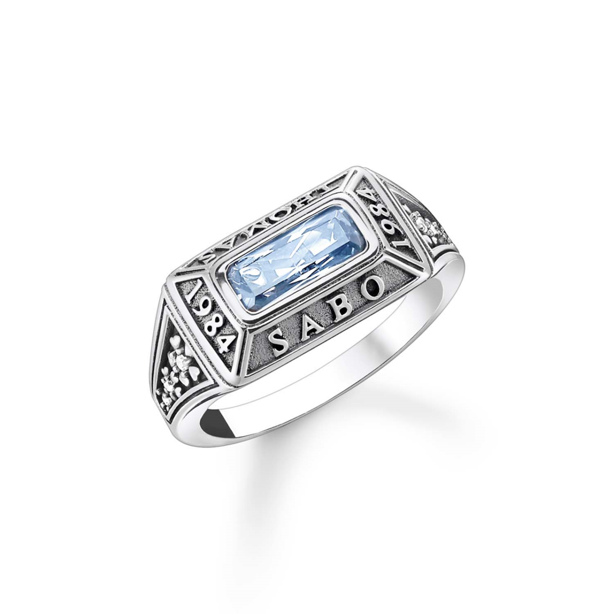 Thomas Sabo "1984 Aqua" Signet Ring_0