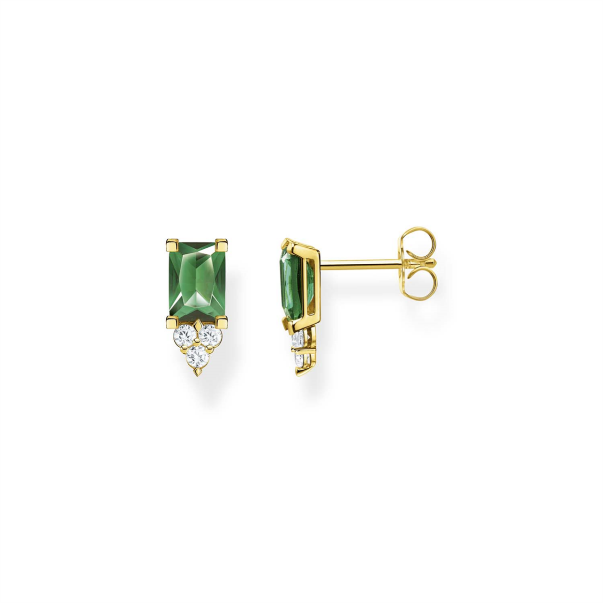 Thomas Sabo Green and Gold Studs_0