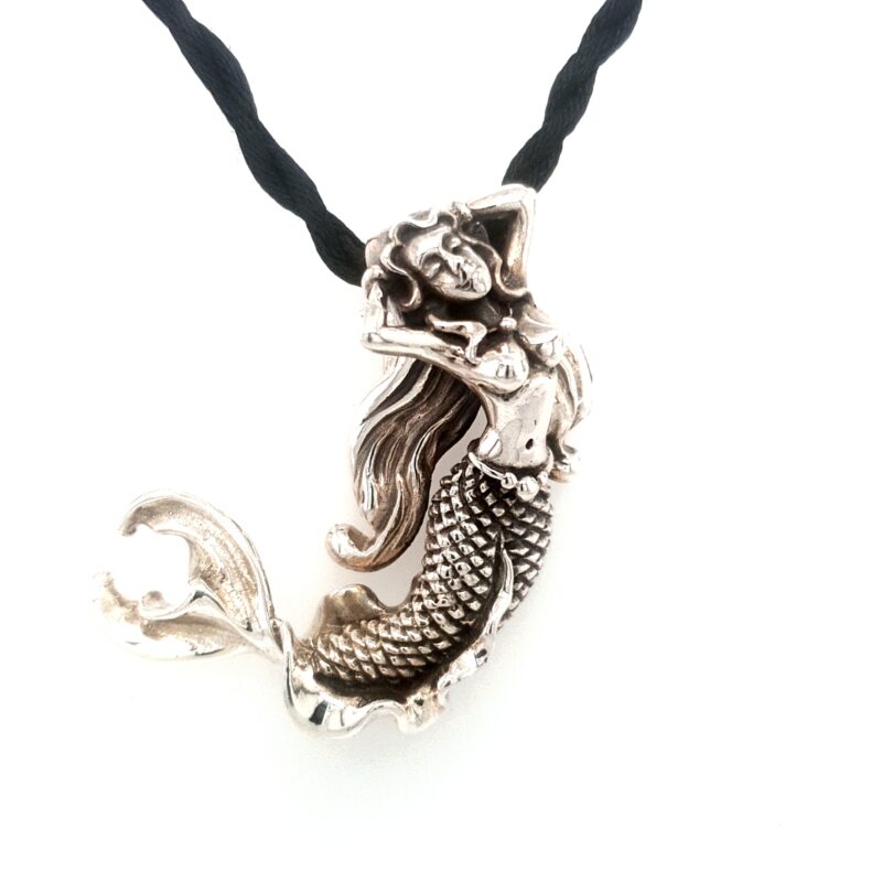 Leon Baker Sterling Silver Mermaid Pendant_0