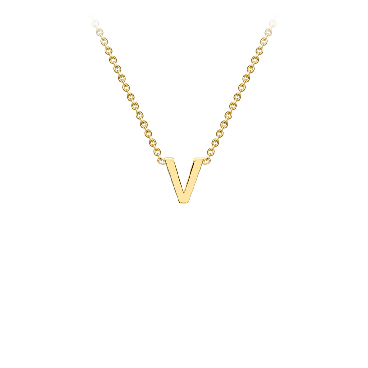 Leon Bakers Gold Initial "V" Pendant_0