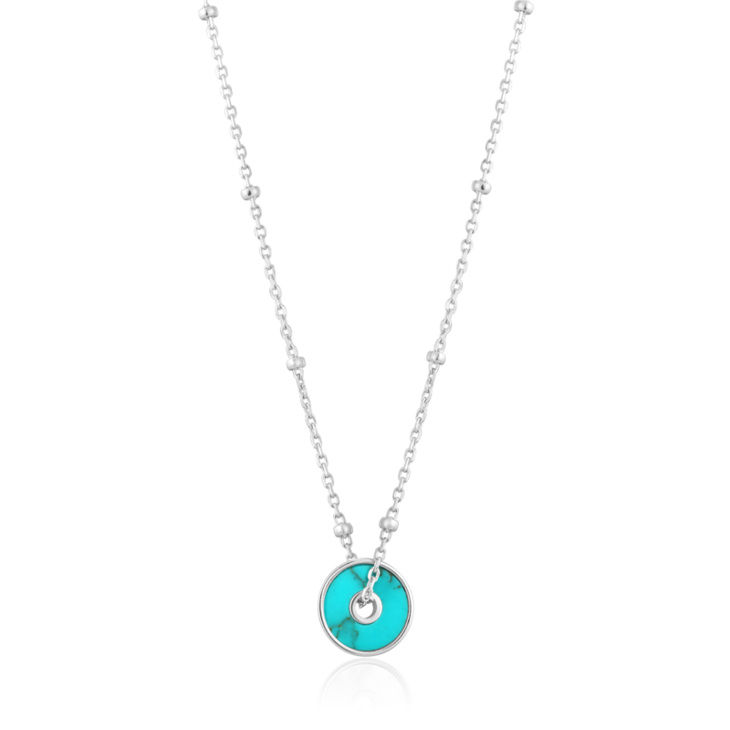 Ania Haie Hidden Gem Turquoise Disc Pendant_0