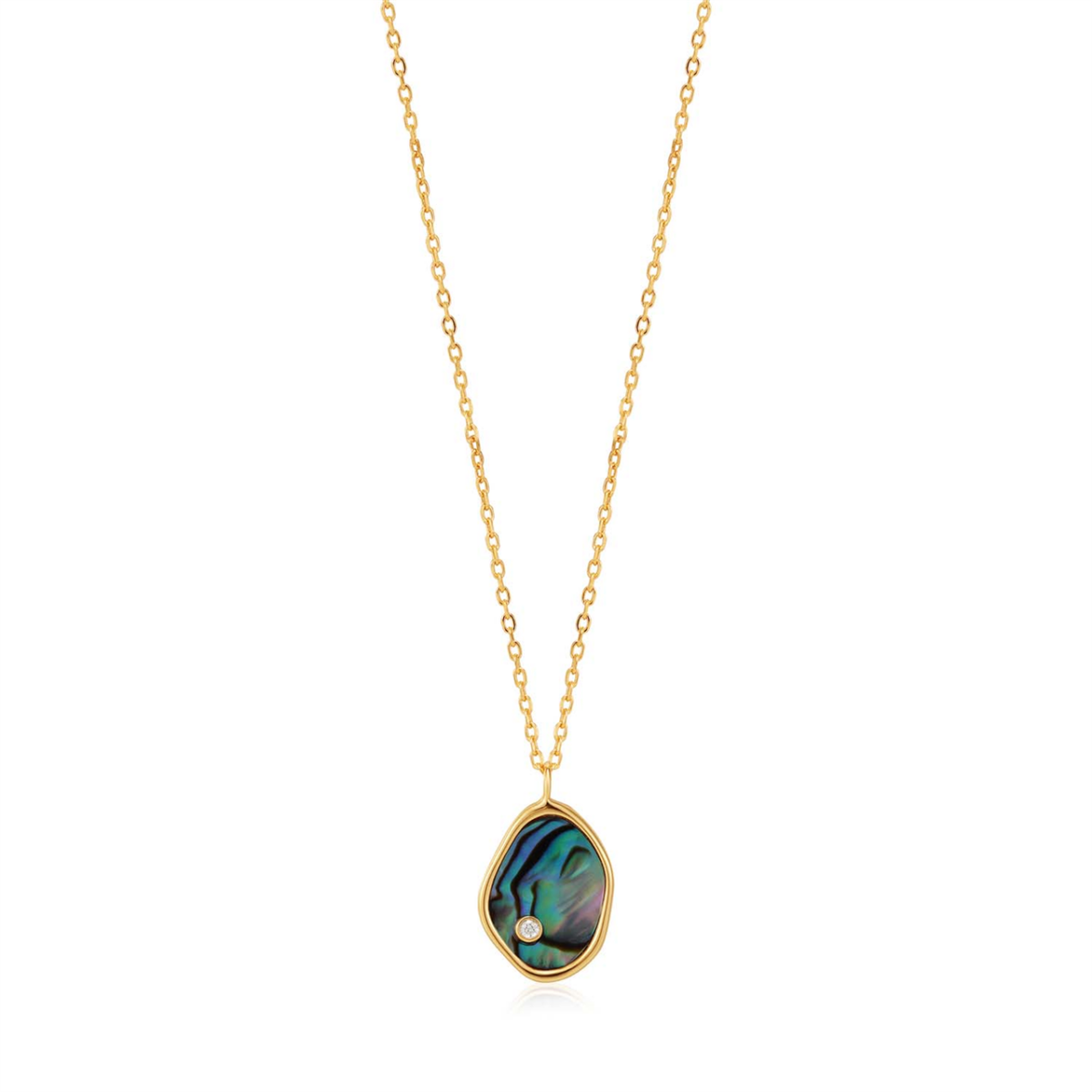 Ania Haie Gold Tidal Abalone Pendant_0