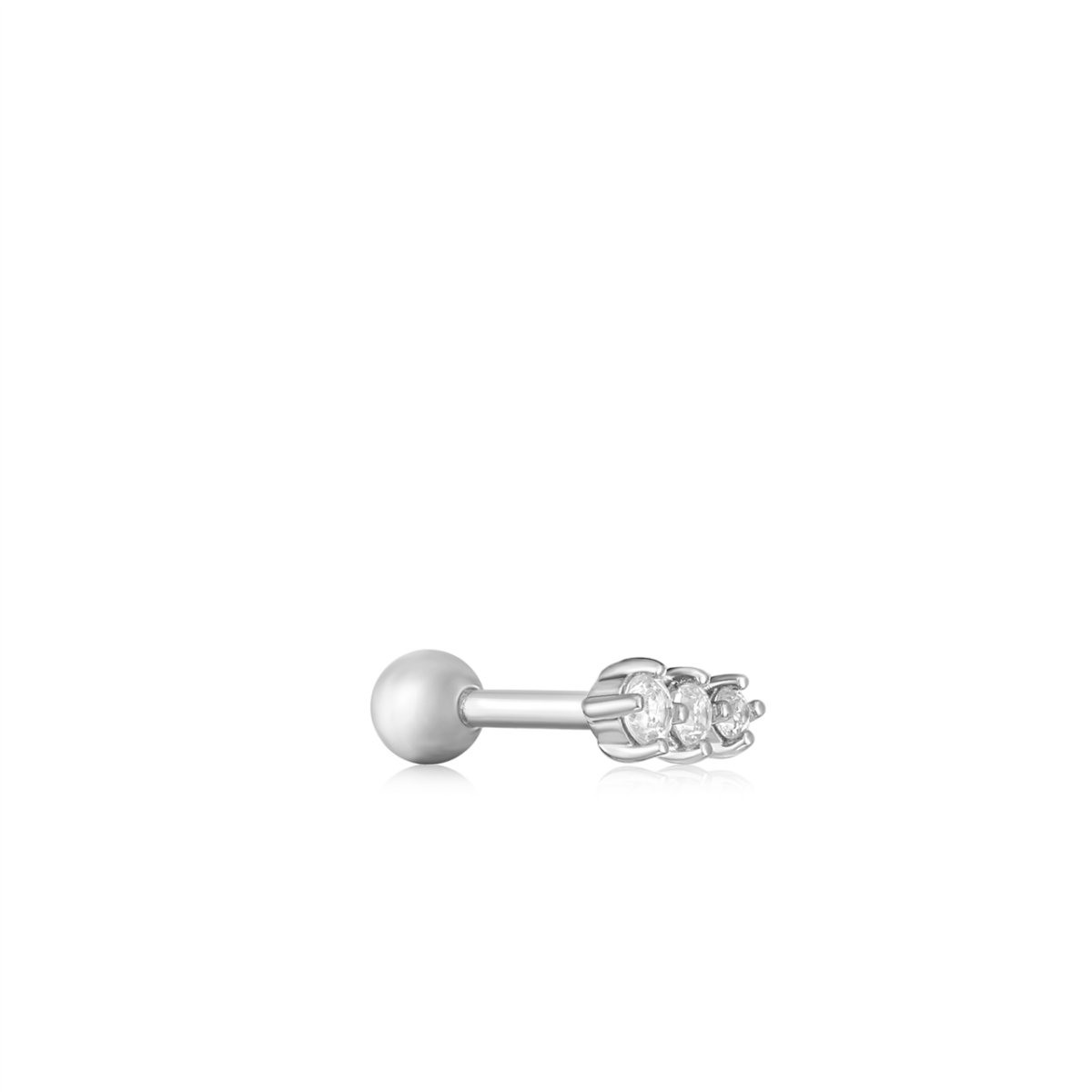 Ania Haie Silver Sparkle Crawler Barbell Single Earring_1