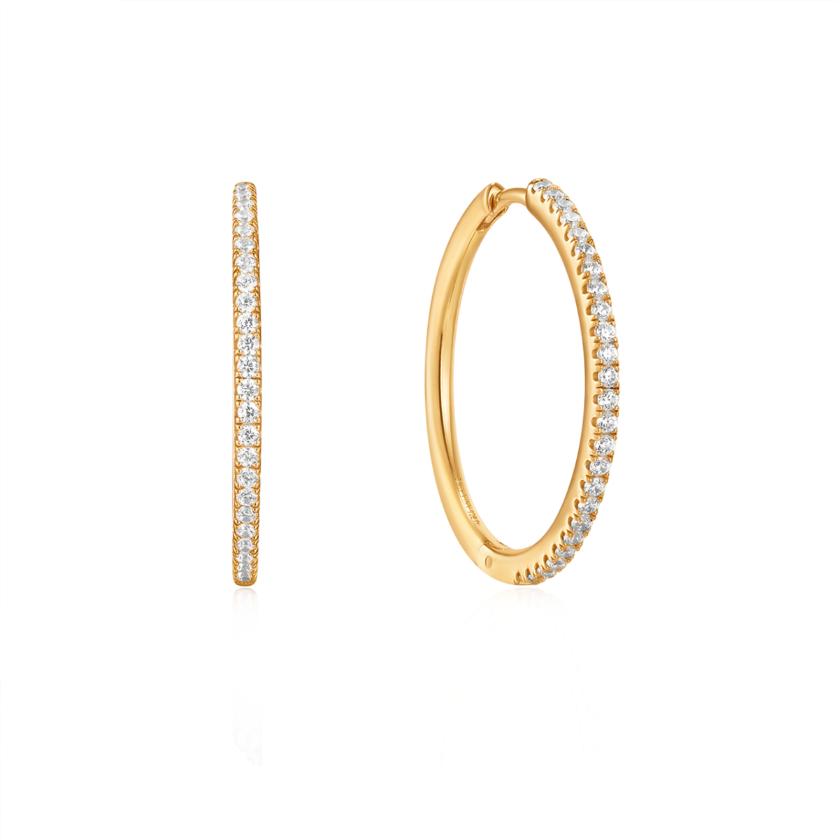 Ania Haie Gold Glam Hoop Earrings_0