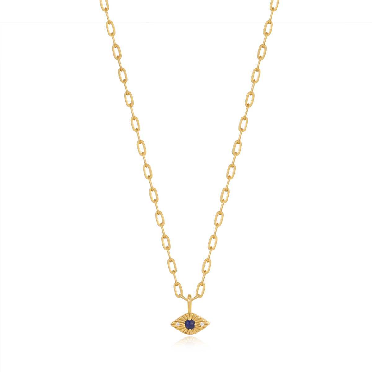 Ania Haie Gold Lapis Evil Eye Necklace_0