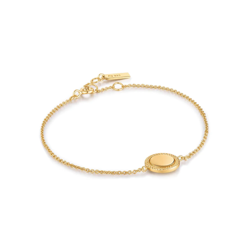 Ania Haie Gold Rope Disc Bracelet_0