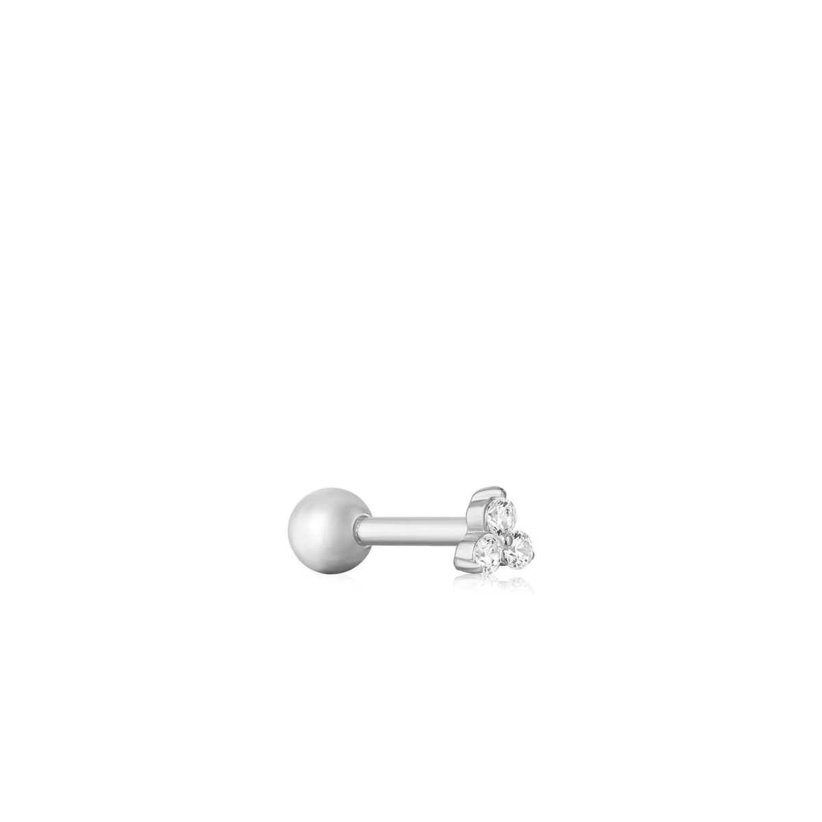 Ania Haie Silver Trio Sparkle Barbell Single Earring_1