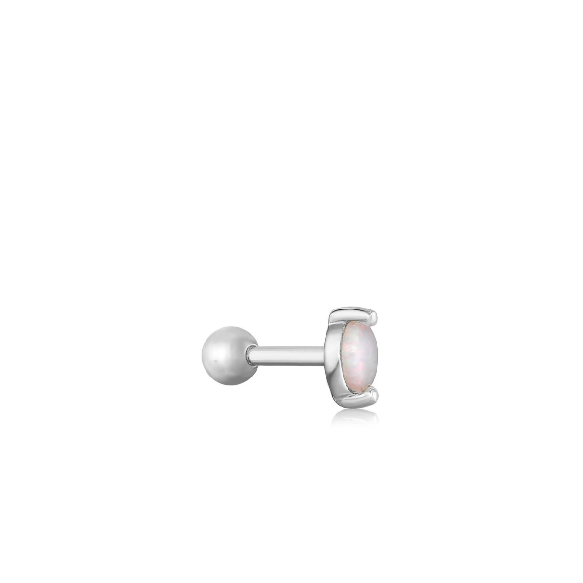 Ania Haie Silver Kyoto Opal Marquise Barbell Single Earring_1