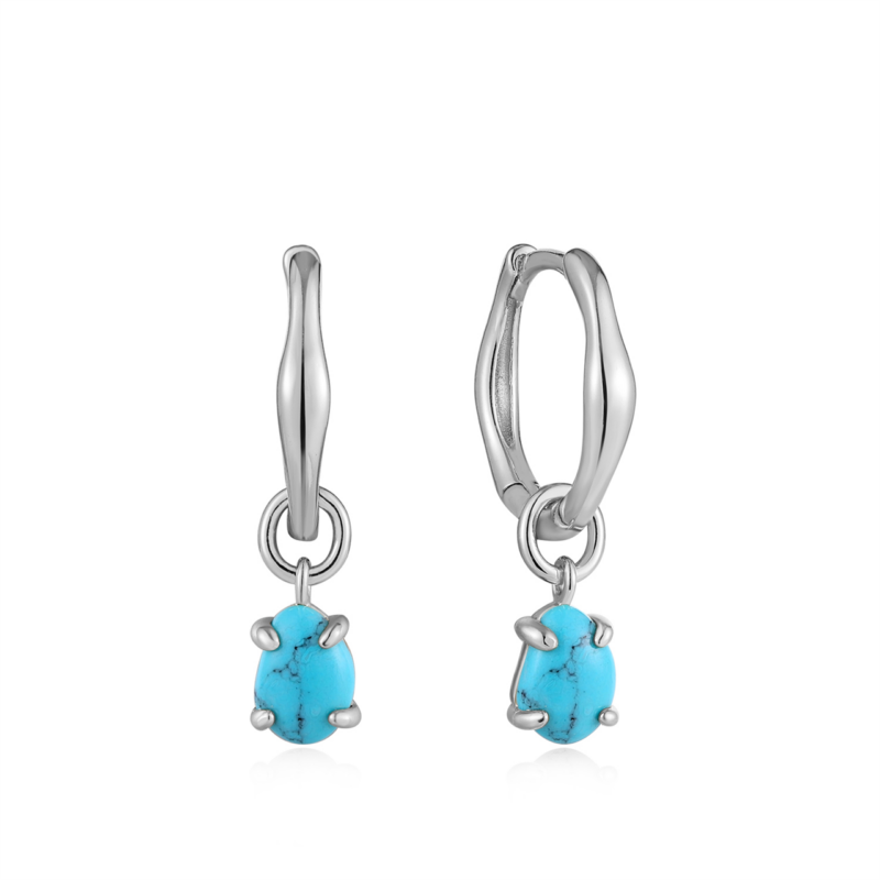 Ania Haie Sterling Silver Turquoise Earrings_0