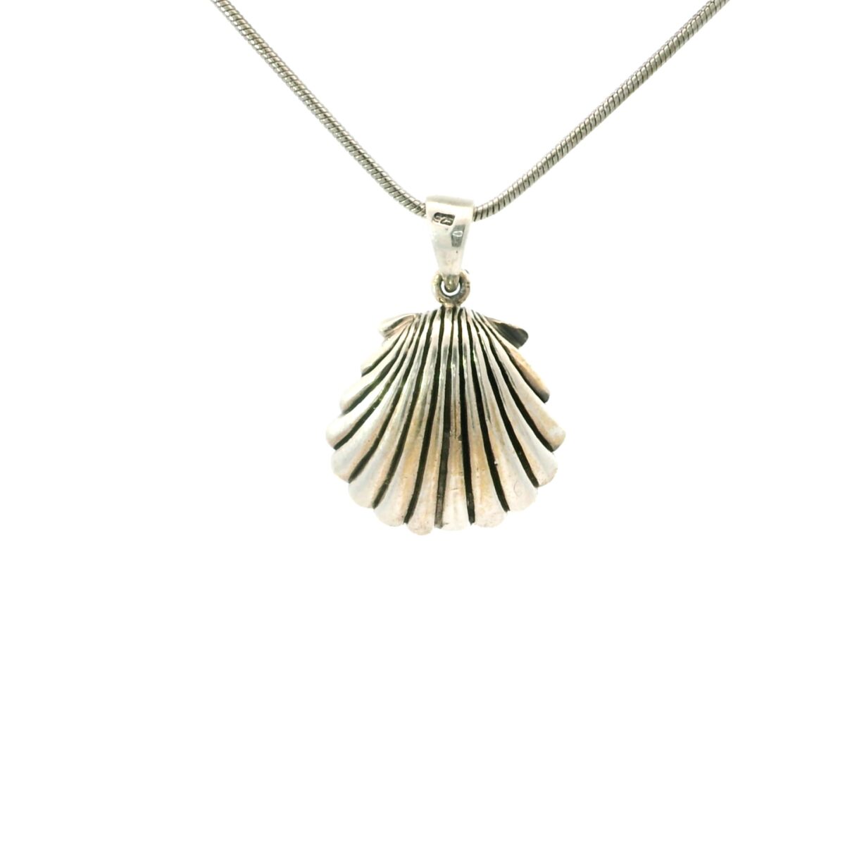 S/Sil Shell Necklace_0