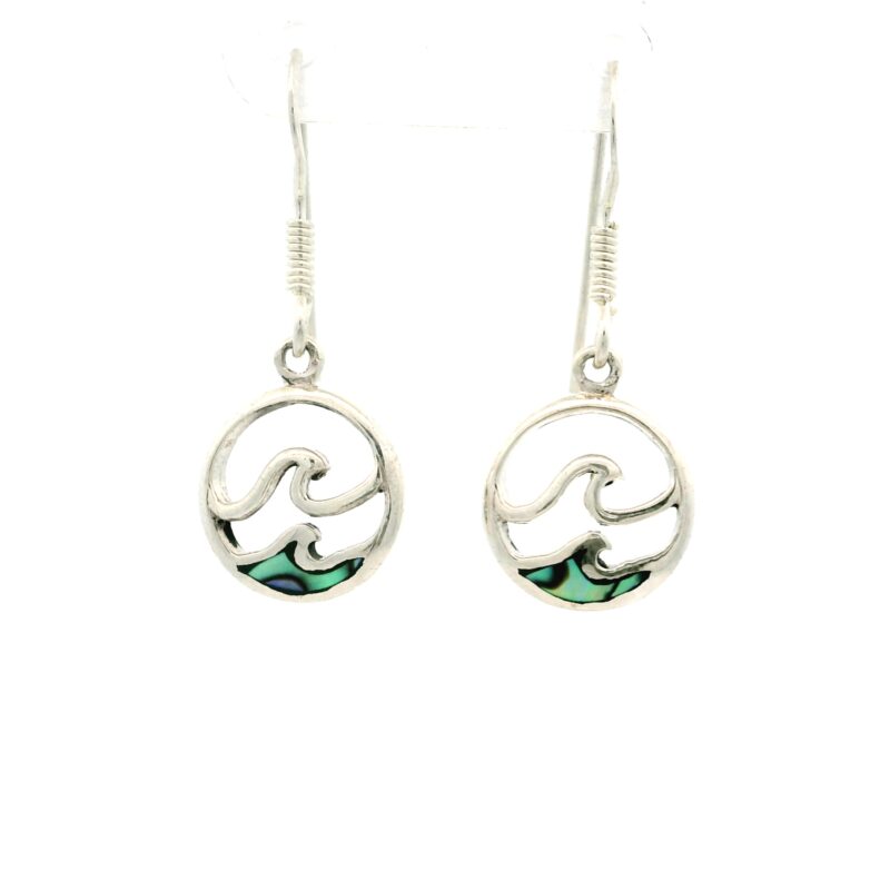 S/Sil Opal Wave Hook Earrings_0