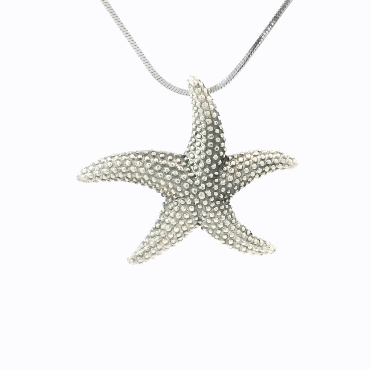 S/Sil Large Starfish Necklace_0