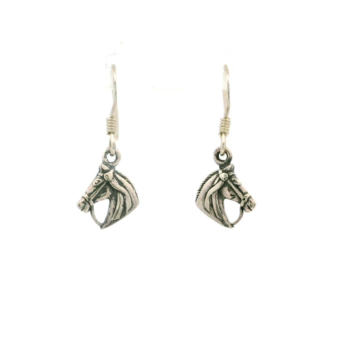 S/Sil Horse Drop Earrings_0