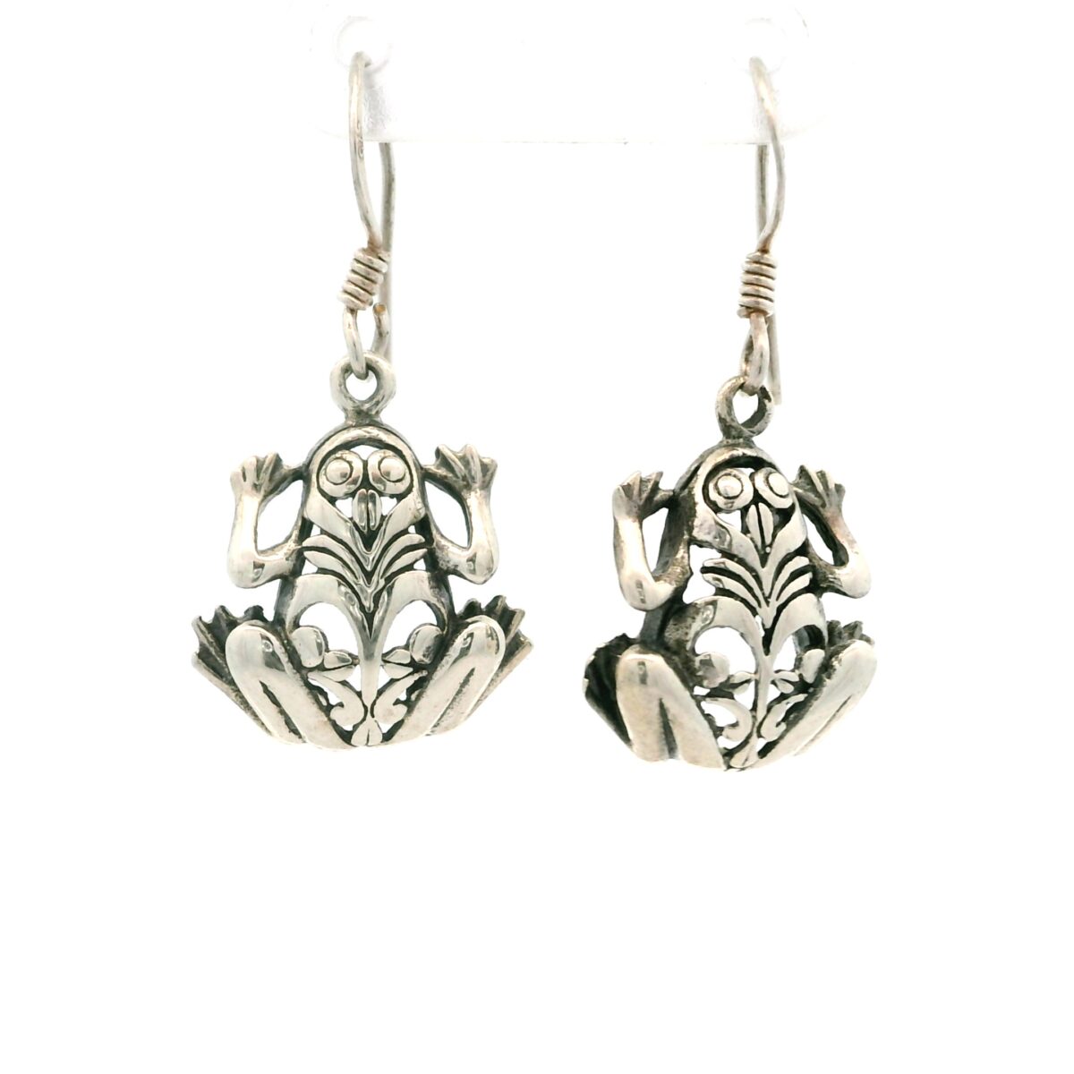 S/Sil Frog Hook Earrings_0