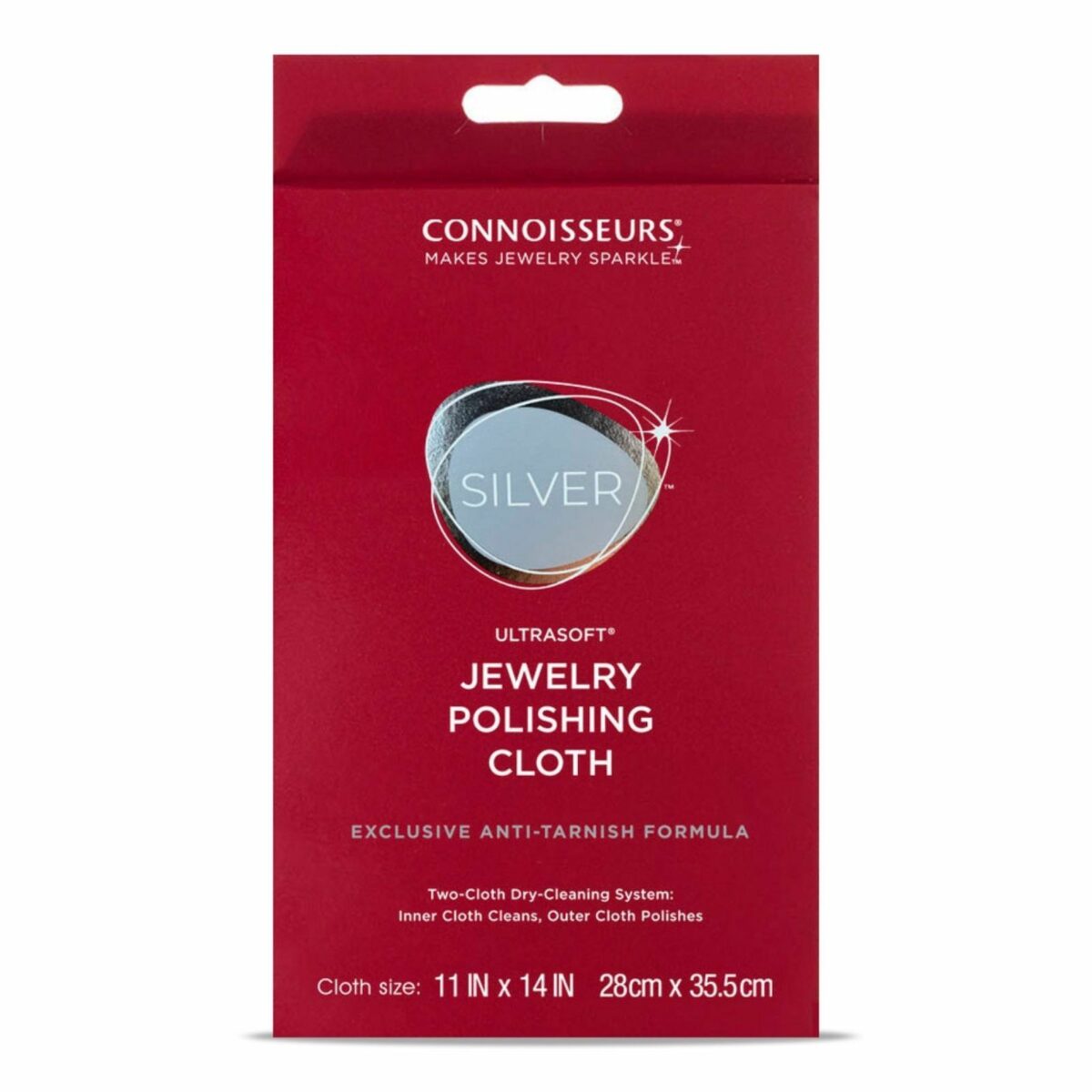 Connoisseurs Ultrasoft Silver Jewellery Polishing Cloth_0