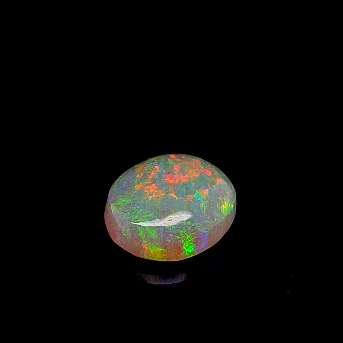 Leon Baker 3.437ct Solid White Opal_2