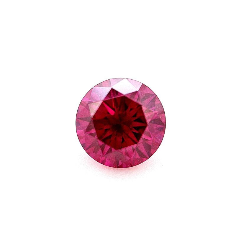 Swarovski Created Diamond 0.53ct Round Cut Fancy Intense Pinkish Purple SI1_0