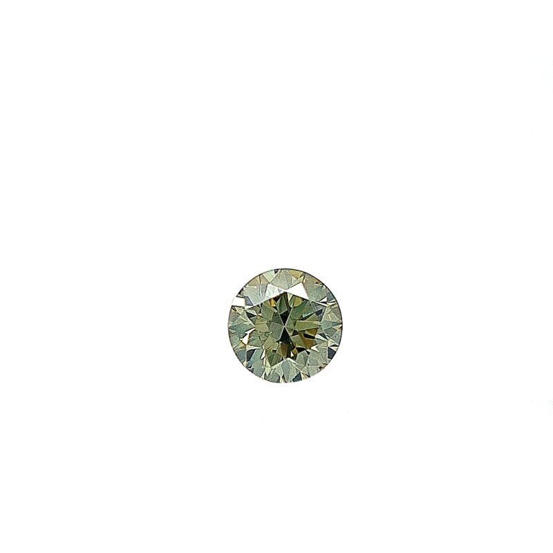 Swarovski Created Diamond 0.233ct Round Brilliant Cut Light Green SI1+_0