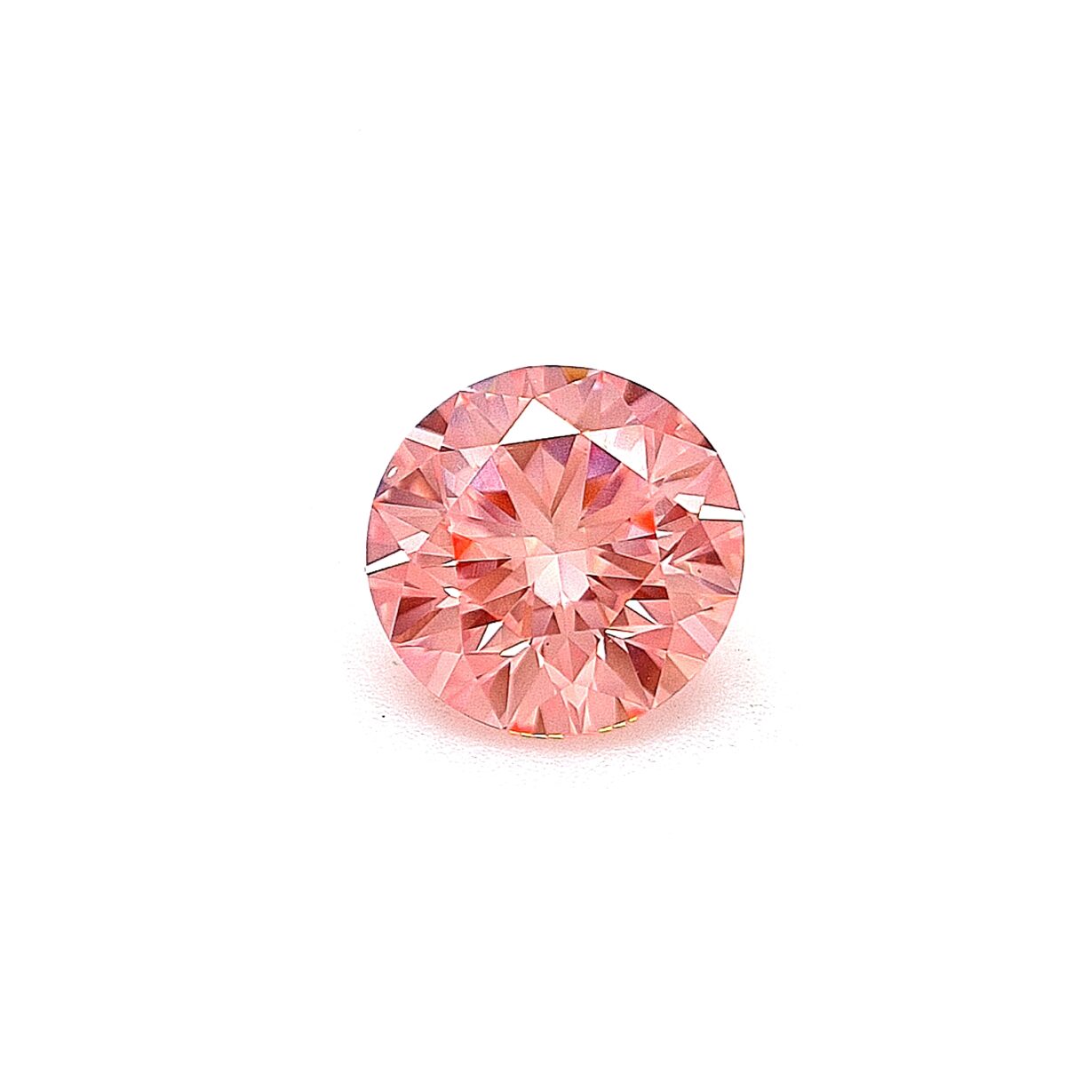 Swarovski Created Diamond 1.18ct Round Brilliant Cut Light Pink VS1_0